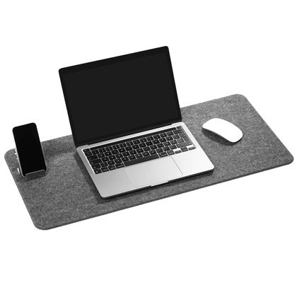 Skrivbordsunderlägg Effect 70x33 cm grå filt