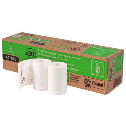 Kassarulle 57x40 mm 18 m 20 rullar Exacompta