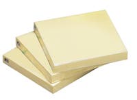 Notis Recycled 76x76 mm gul 12/fp