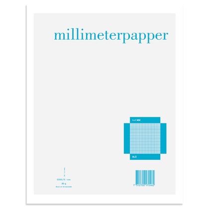 Millimeterrutat papper