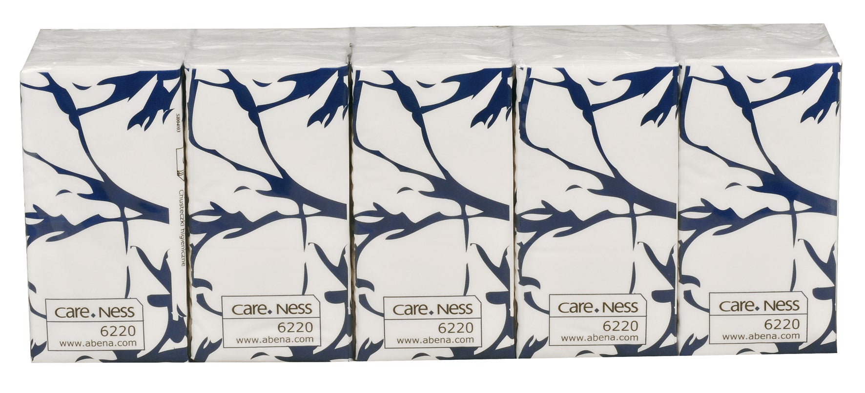 Näsduk 3-lags vit 10 x 10 st/fp