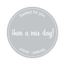 Etikett Have a nice day Ø80 grå 500 st/fp
