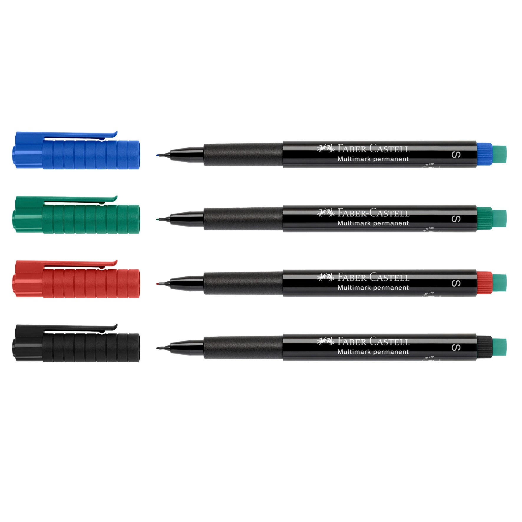 Märkpenna Faber Castell Superfine permanent 4 st/fp