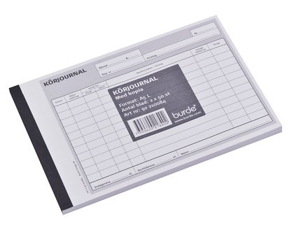 Körjournal A5L 2-färg 2x50blad