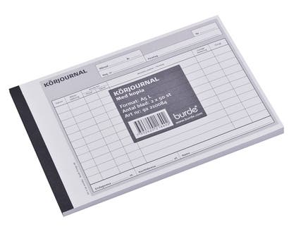 Körjournal A5L 2-färg 2x50blad