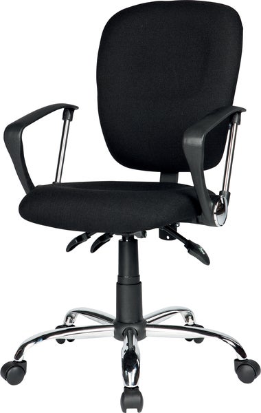 Skrivbordsstol Atlas med armstöd svart