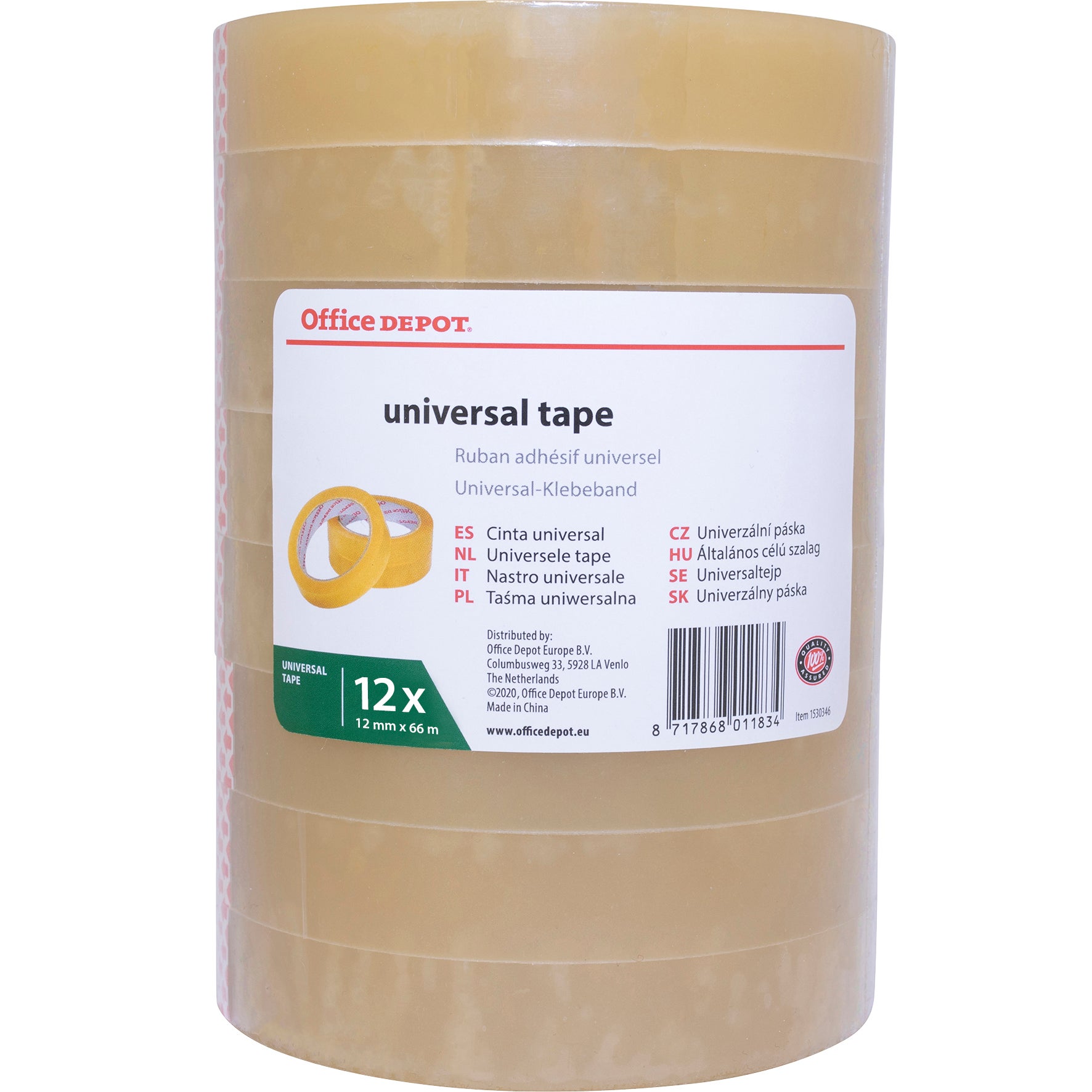 Kontorstejp Office Depot 12x66 12/fp