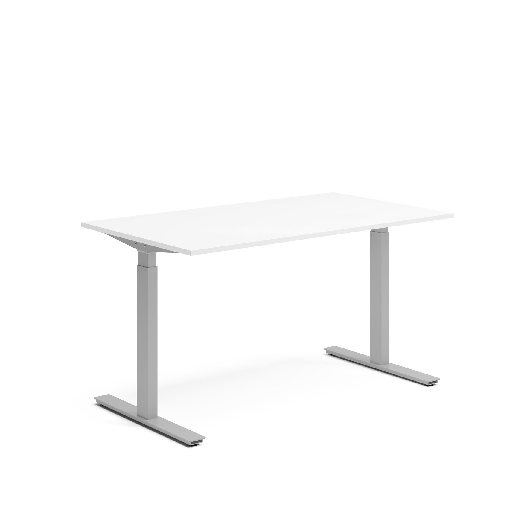 Höj- och sänkbart skrivbord Ergofunk Smart 1400x800 mm Silver underrede