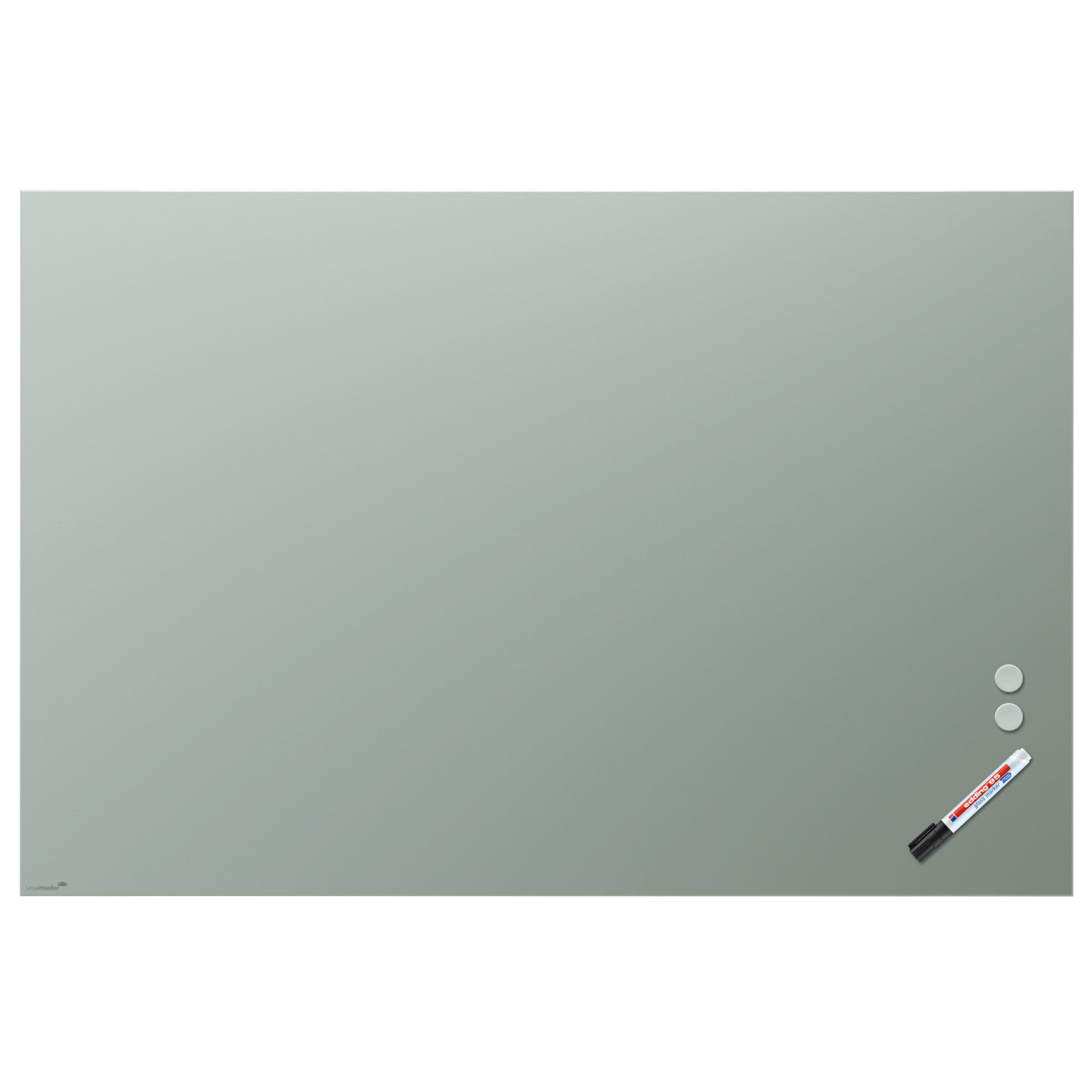 Glastavla matt 100x150 cm sage green