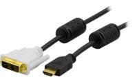 HDMI ha-DVI-D Sing Link ha 2 Meter Svart