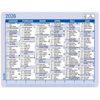 Kalender 2026 Kalenderkort