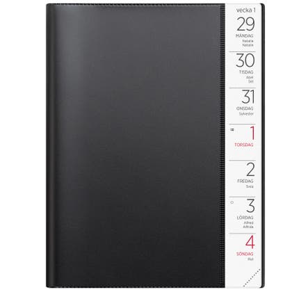 Stor Veckokalender 2026 svart