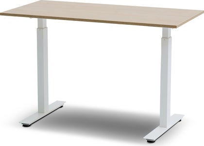 El-Skrivbord Madrid vitt underrede / bordsskiva i eklaminat 1200 x 800 mm