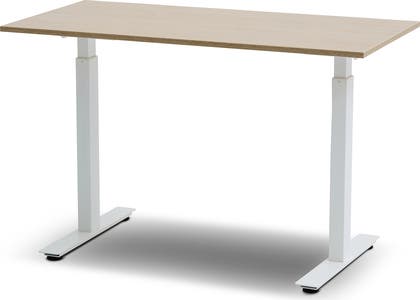 El-Skrivbord Madrid vitt underrede / bordsskiva i eklaminat 1200 x 800 mm