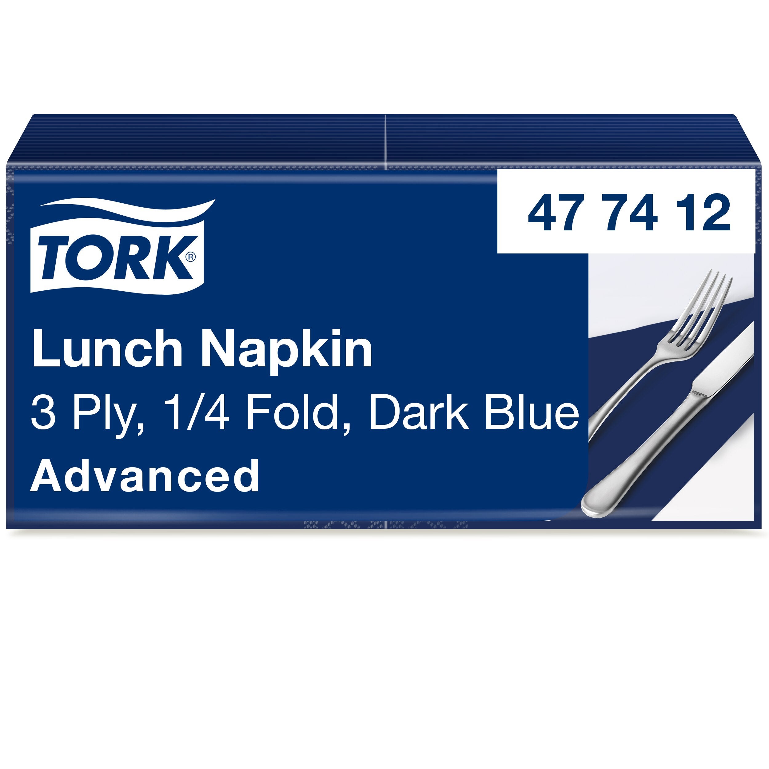 Lunchservett Tork Mjuk 3-lager 150-pack mörkblå