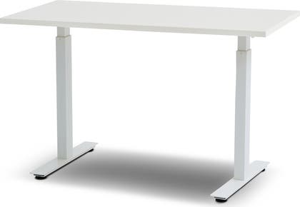 El-Skrivbord Madrid  vitt underrede / bordsskiva vit laminat 1200 x 800 mm