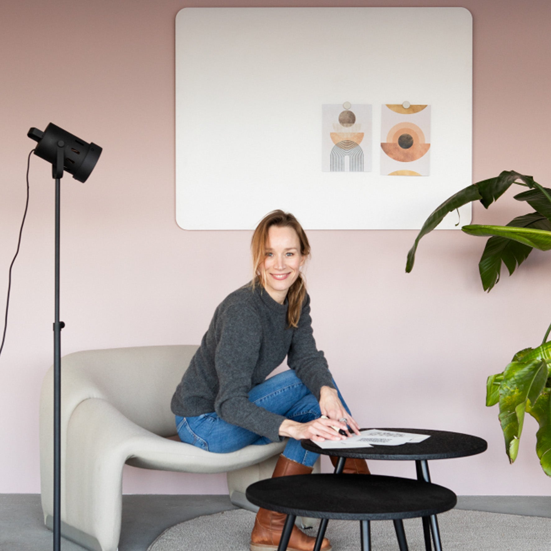 Glastavla matt rundade hörn Legamaster