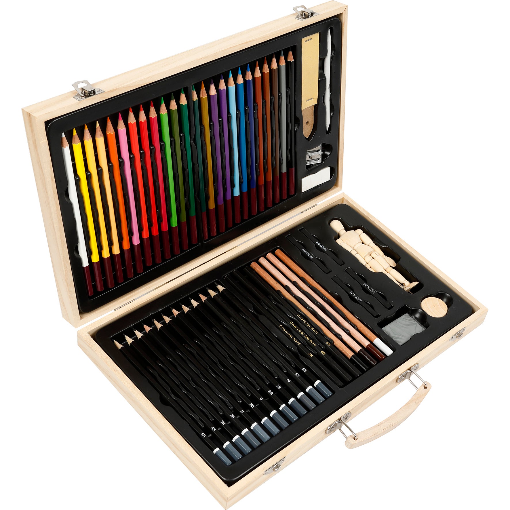 Skiss- och ritset trälåda