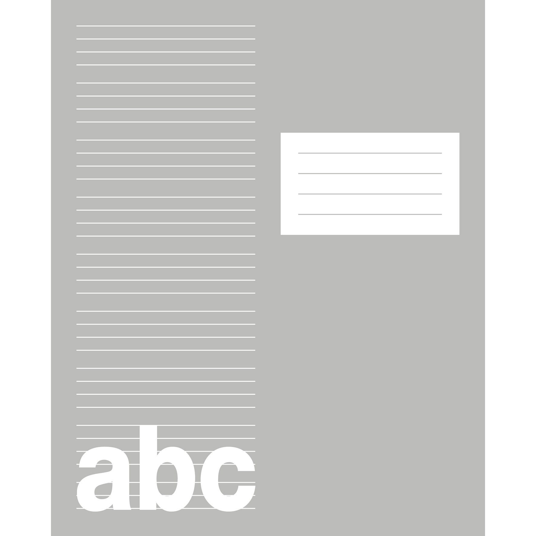 Skrivhäfte 17x21cm linjerat 5+5+5+7mm