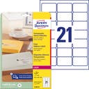 Etikett 63,5x38,1mm transparent 525/fp