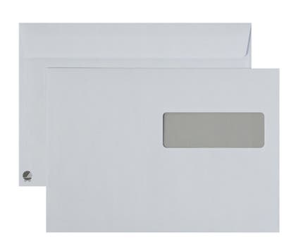 Kuvert med täckremsa