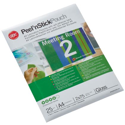 Lamineringsfickor Peel'n Stick A4 Gloss GBC
