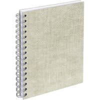 Anteckningsbok Bigso A5 linjerad canvas linen