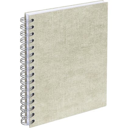 Anteckningsbok Bigso A5 linjerad canvas linen