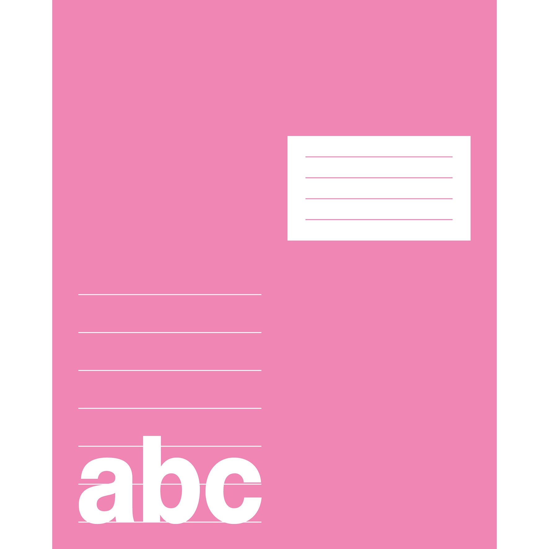 Skrivhäfte 17x21cm linjerat 14,5 mm ½ blank