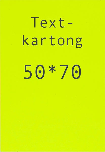 Kartong 50 x 70 cm fluor. gul 10 st/fp