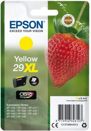 Bläckpatron Epson 29XL Gul