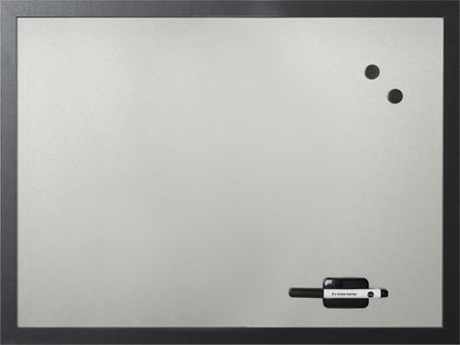 Whiteboardtavla 60 x 45 cm silver/svart