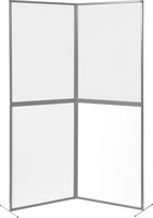 Skärm basic 4 transparent grå ram