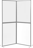 Skärm basic 4 transparent grå ram