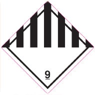 Farligt gods-etiketter 9.1 Miscellaneous 250 st/rulle