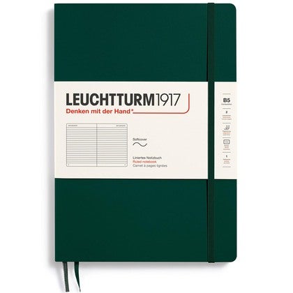 Anteckningsbok B5 soft linjerad Forest green