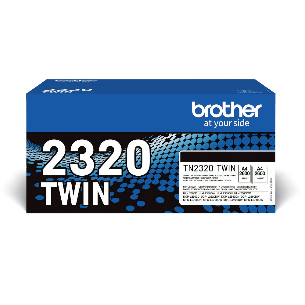 Toner Brother TN2320 Svart 2-pack