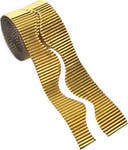 Wellpapprulle guld 3,5x6,5cmx 1,1m 14/fp