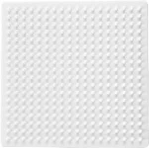 Pärlplatta 9x9cm vit