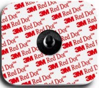 Ekg elektrod red dot 40 x 32 mm m vridbar banankontakt