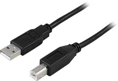 USB-Kabel Typ A ha - Typ B ha 2.0 Deltaco