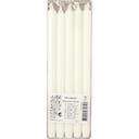 Kronljus 34 cm Stearin vit 10-pack