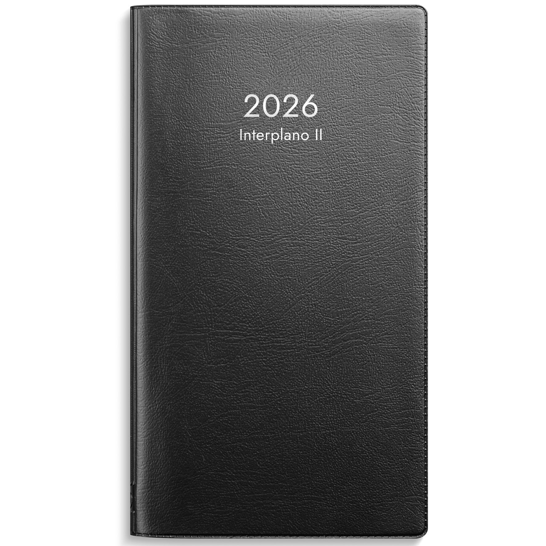 Kalender Interplano II 2026 svart plast