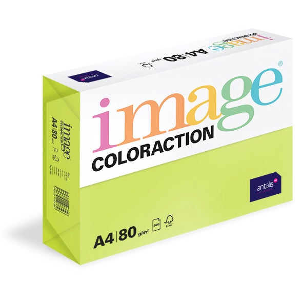 Färgat kopieringspapper Image A4 80 g Neon 500 st/fp