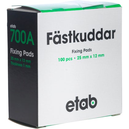 Fästkuddar dubbelhäftande 100/fp