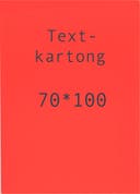 Kartong 70 x 100 cm fluor röd 5 st/fp