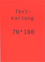 Kartong 70 x 100 cm fluor röd 5 st/fp