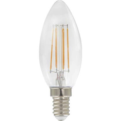 LED Kron C35 470lm E14 3-stegs dim filament