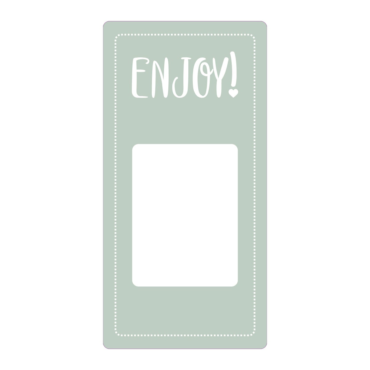 Etikett Enjoy / Have a nice day! 50 x 100 mm grön 500 st/fp