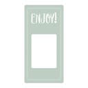 Etikett Enjoy / Have a nice day! 50 x 100 mm grön 500 st/fp